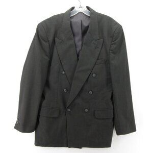 J Riggings Sport Coat 42 Double Breasted Blazer 90s Executive Peak VGT